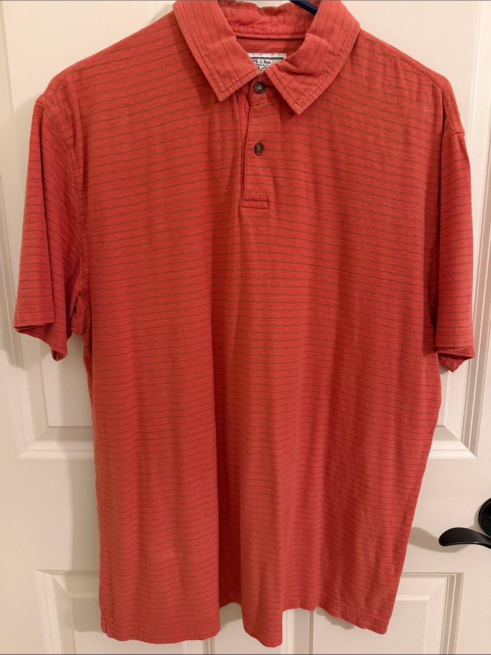Jos. A. Bank Coral Short Sleeve Polo